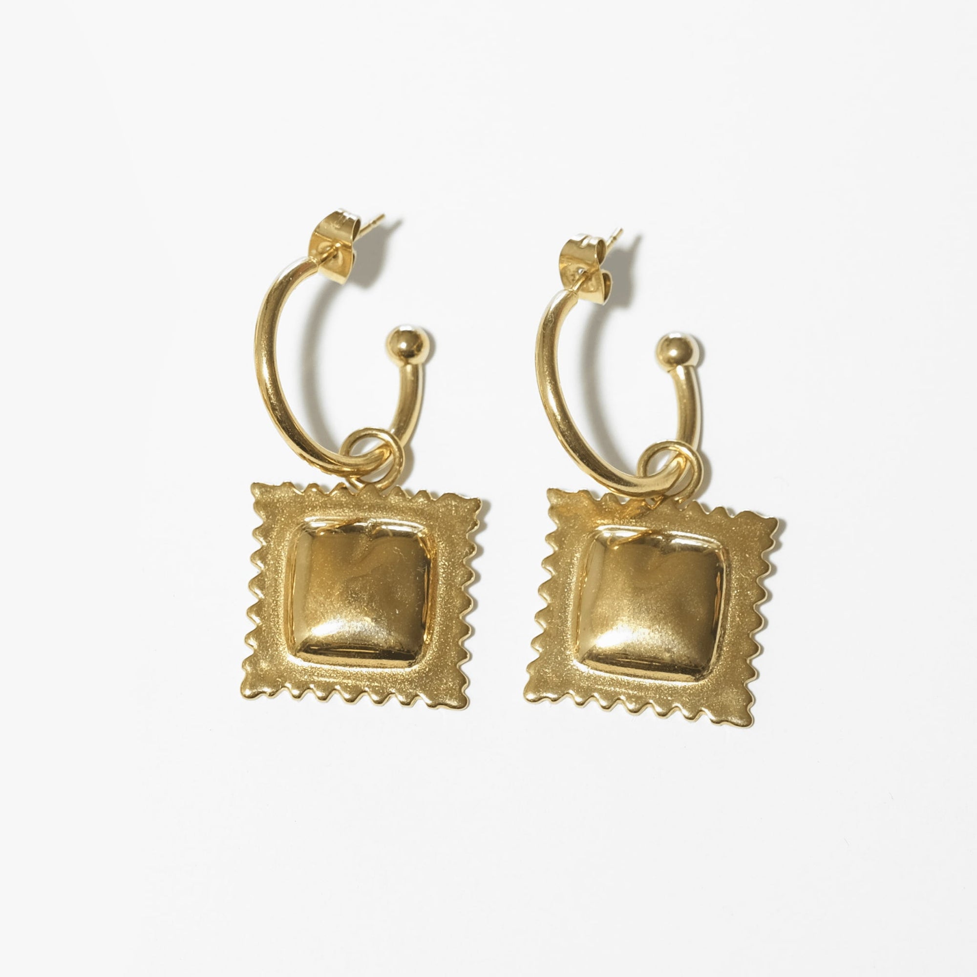 Ravioli Pasta Hoop Earrings - Sleepy Mountain