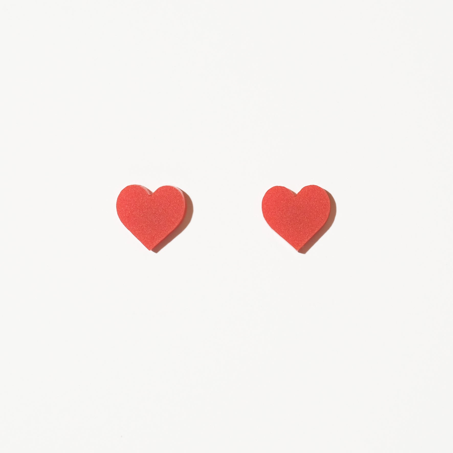 Red Heart Stud Earrings - Sleepy Mountain