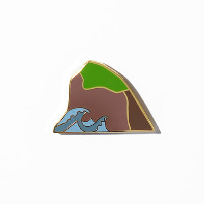 SALE - Sea Rock Enamel Pin - Sleepy Mountain