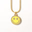 Smiley face necklace - Sleepy Mountain