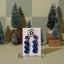 Squiggle Dangle Earrings in Blue Velvet - Sleepy Mountain
