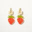 Strawberry Blossom Hoop Earrings - Sleepy Mountain