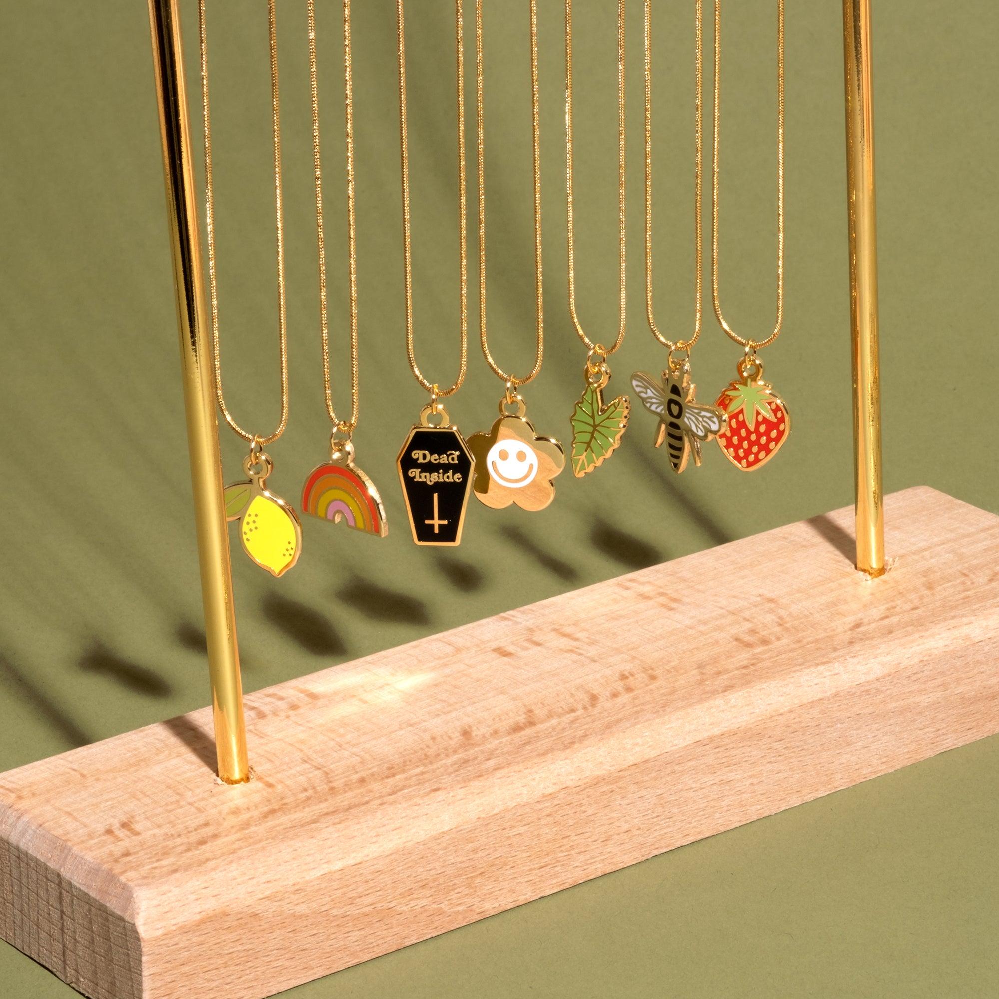 Strawberry Charm Necklace - Sleepy Mountain