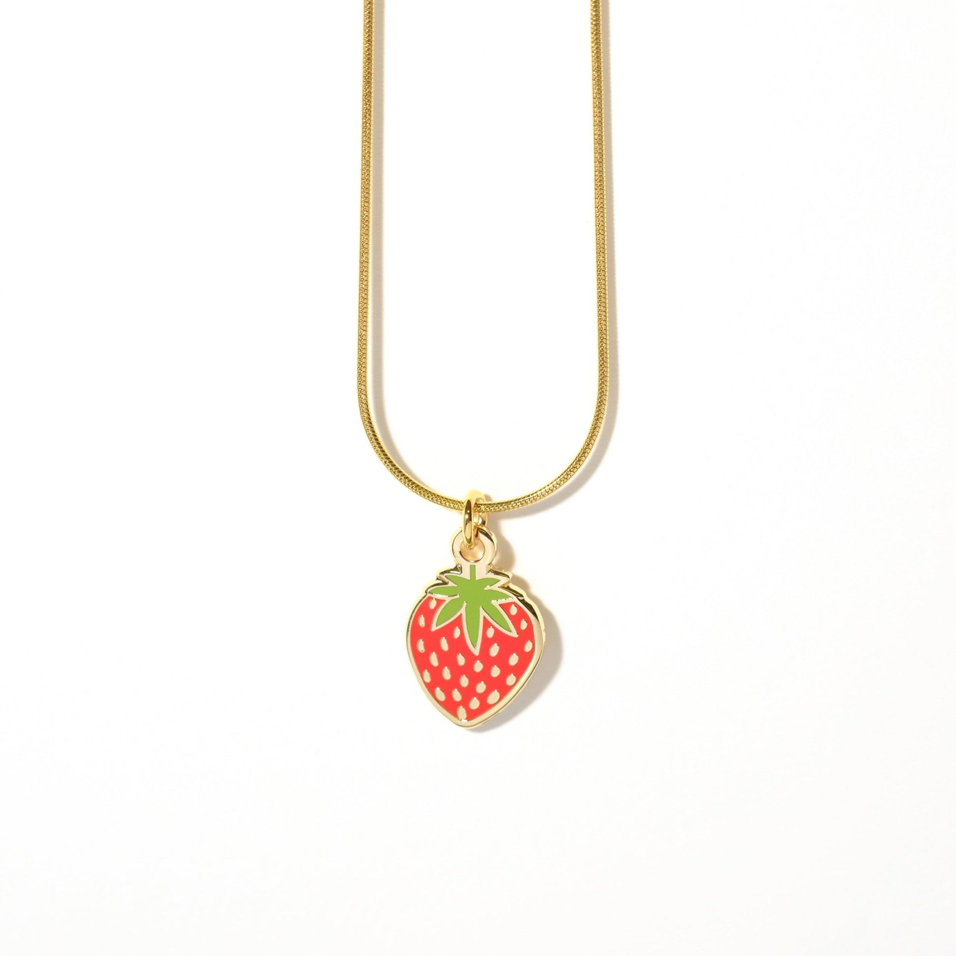 Strawberry Charm Necklace - Sleepy Mountain