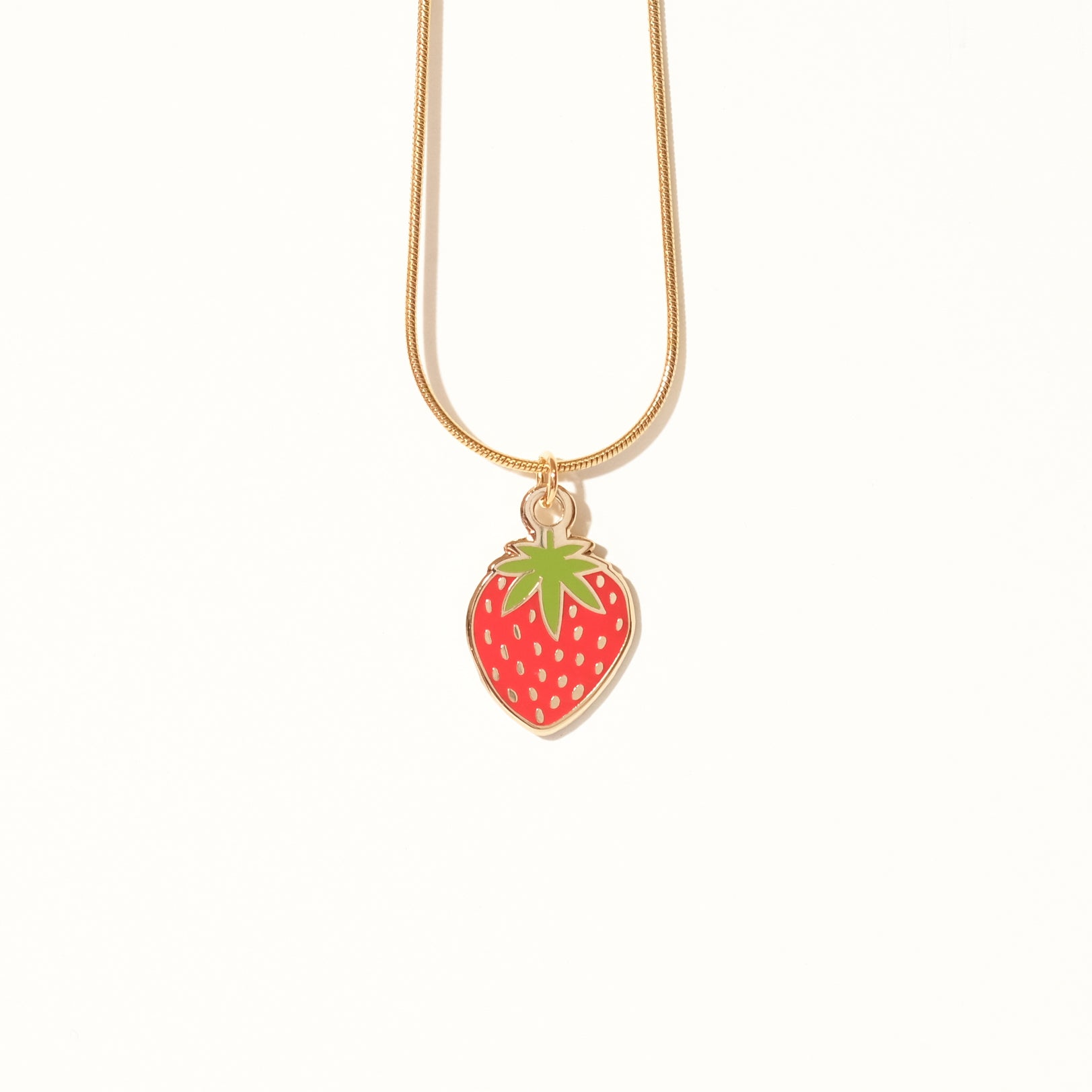 Strawberry Charm Necklace - Sleepy Mountain