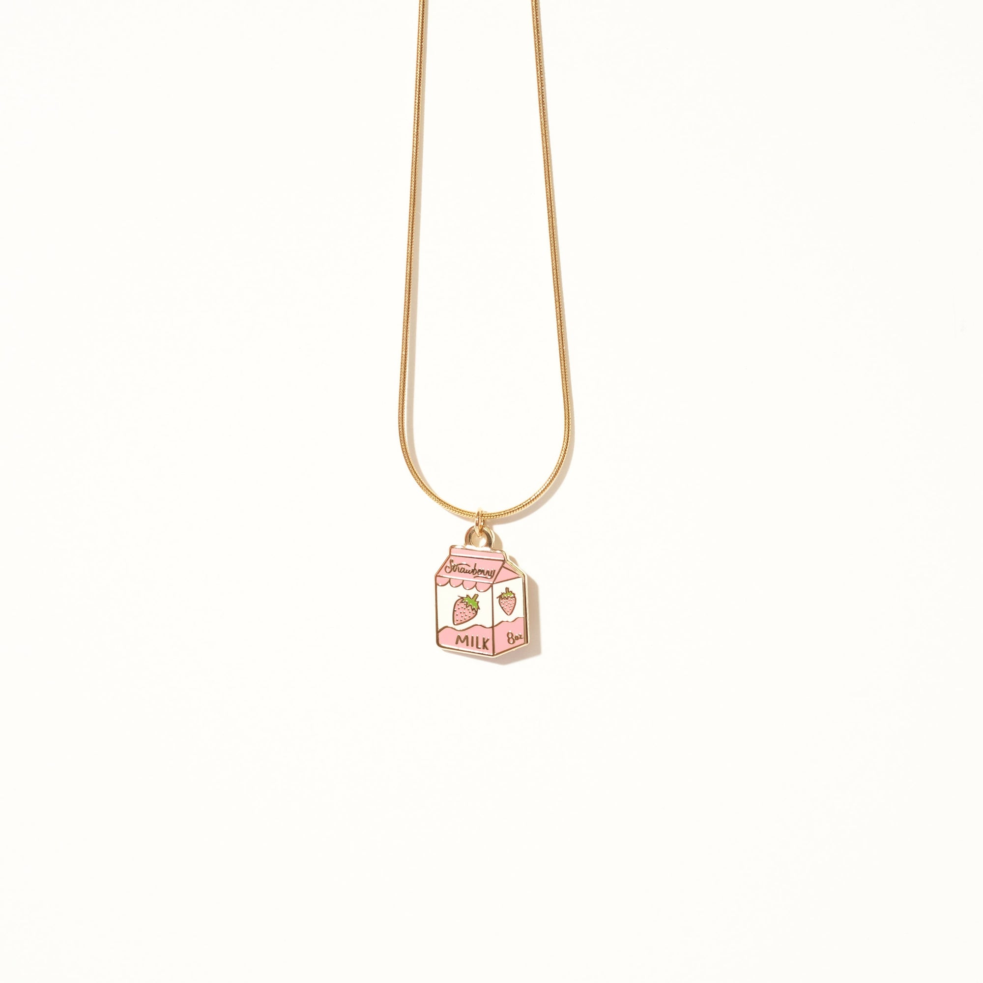 Strawberry Milk Necklace - Sleepy Mountain