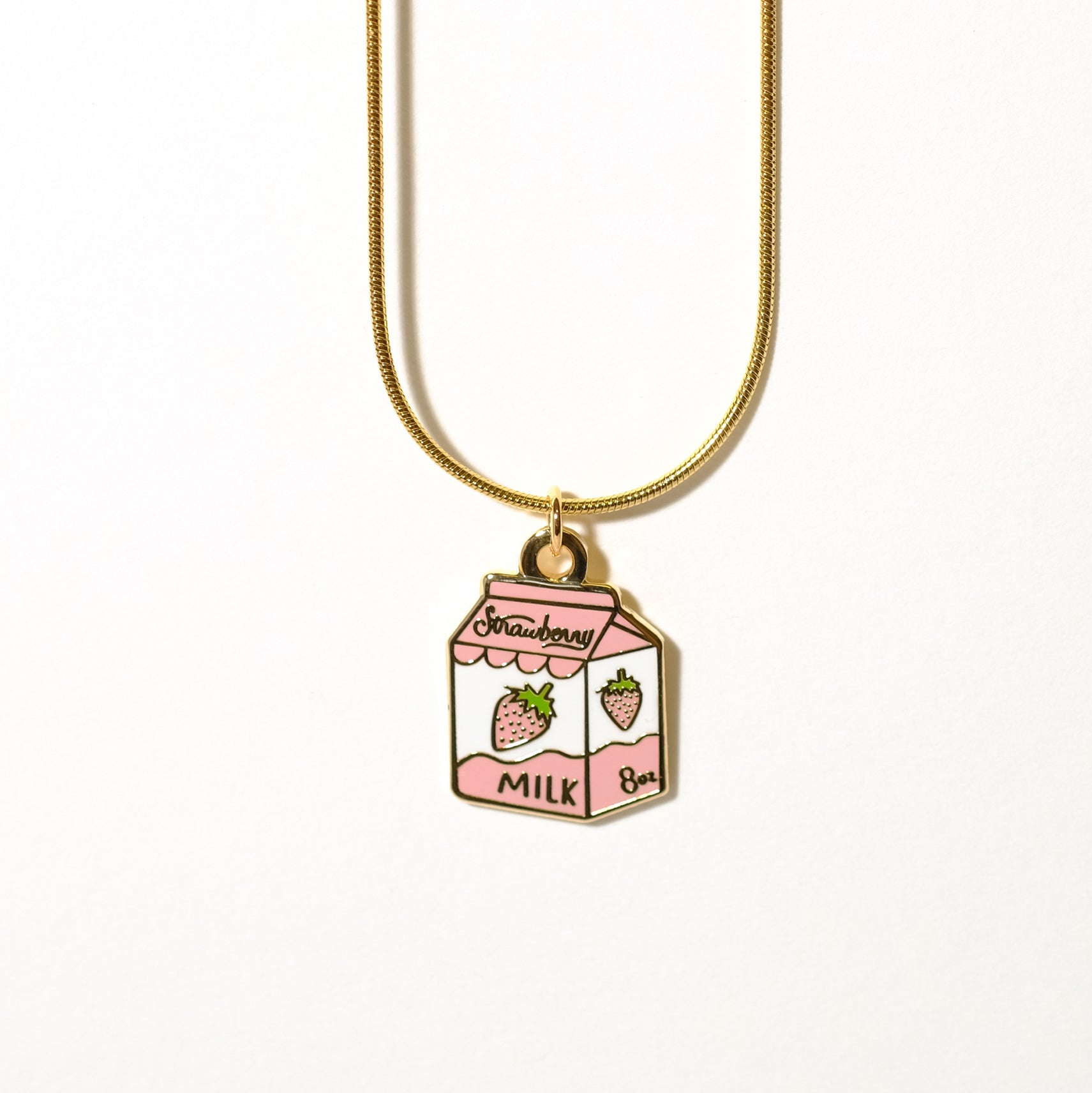 Strawberry Milk Necklace - Sleepy Mountain