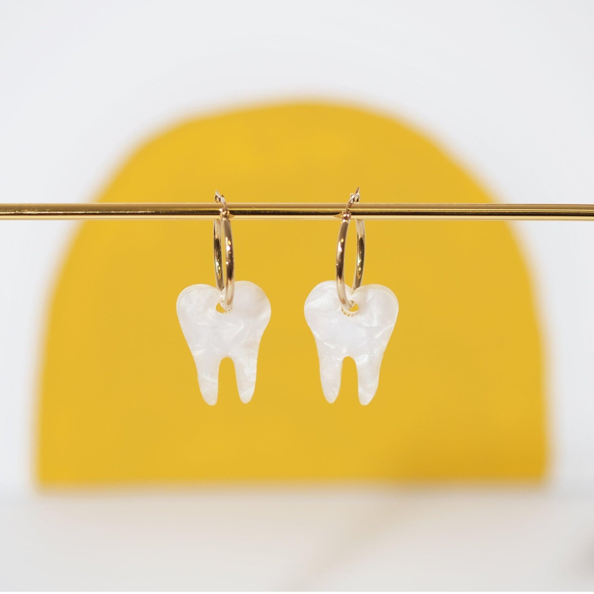 Teeth Hoop Earrings - Sleepy Mountain