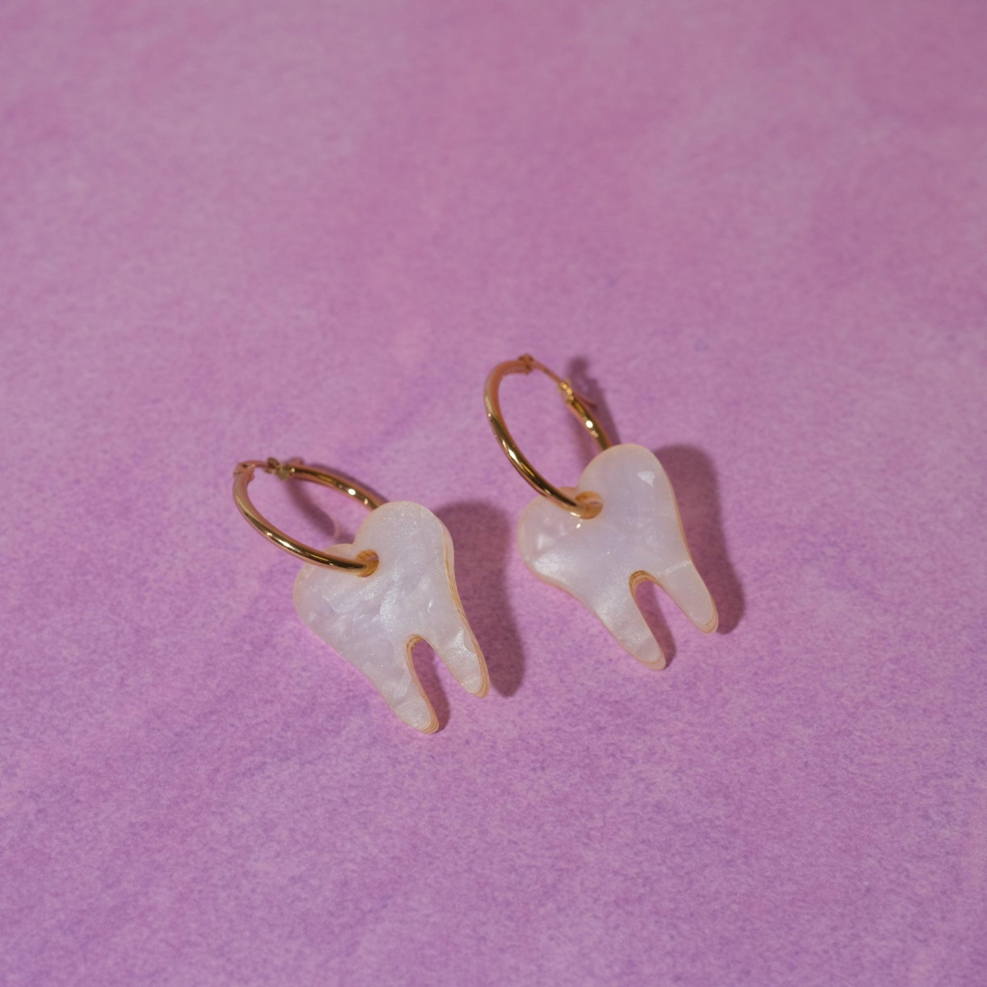 Teeth Hoop Earrings - Sleepy Mountain