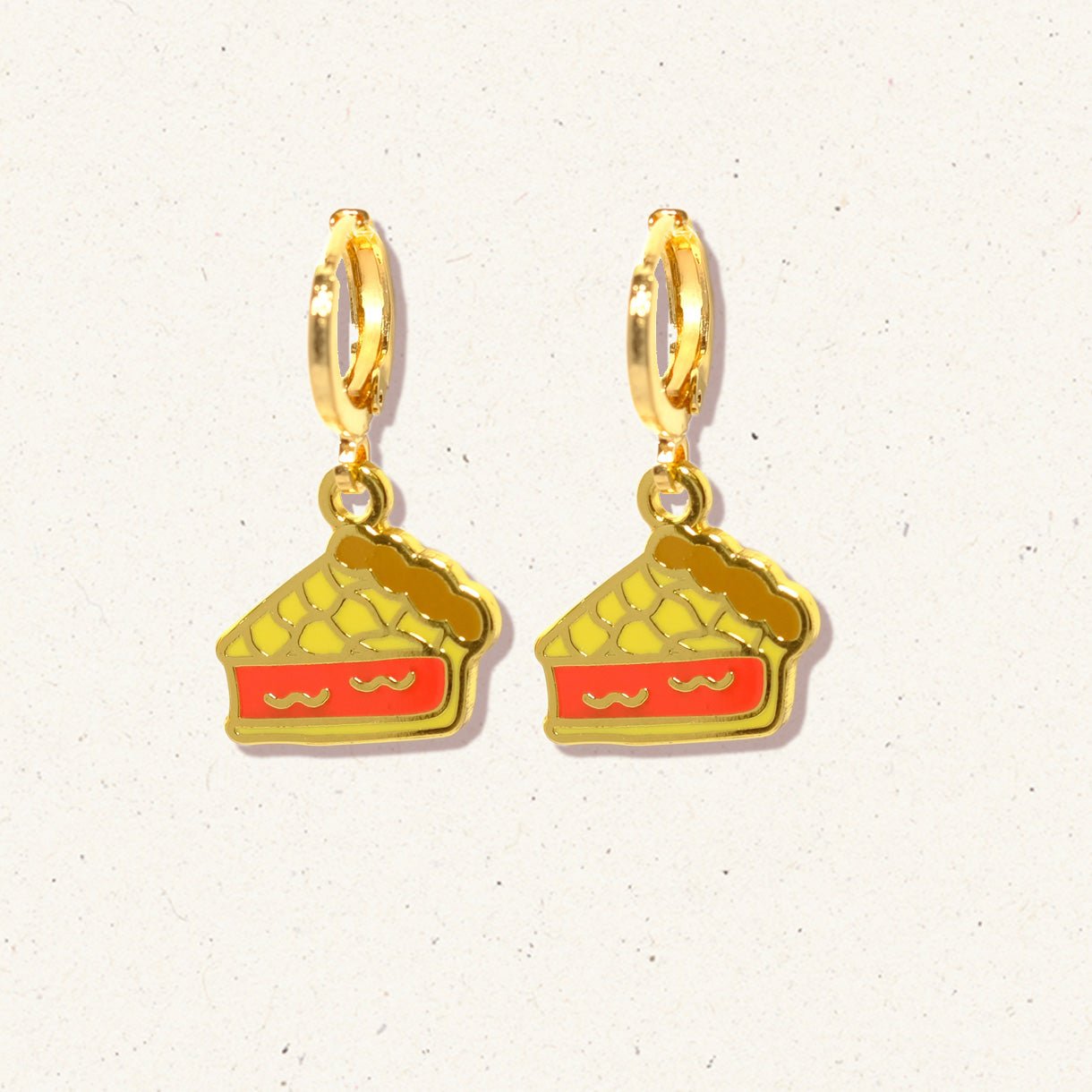 Twin Peaks cherry pie huggie hoop earrings - Sleepy Mountain