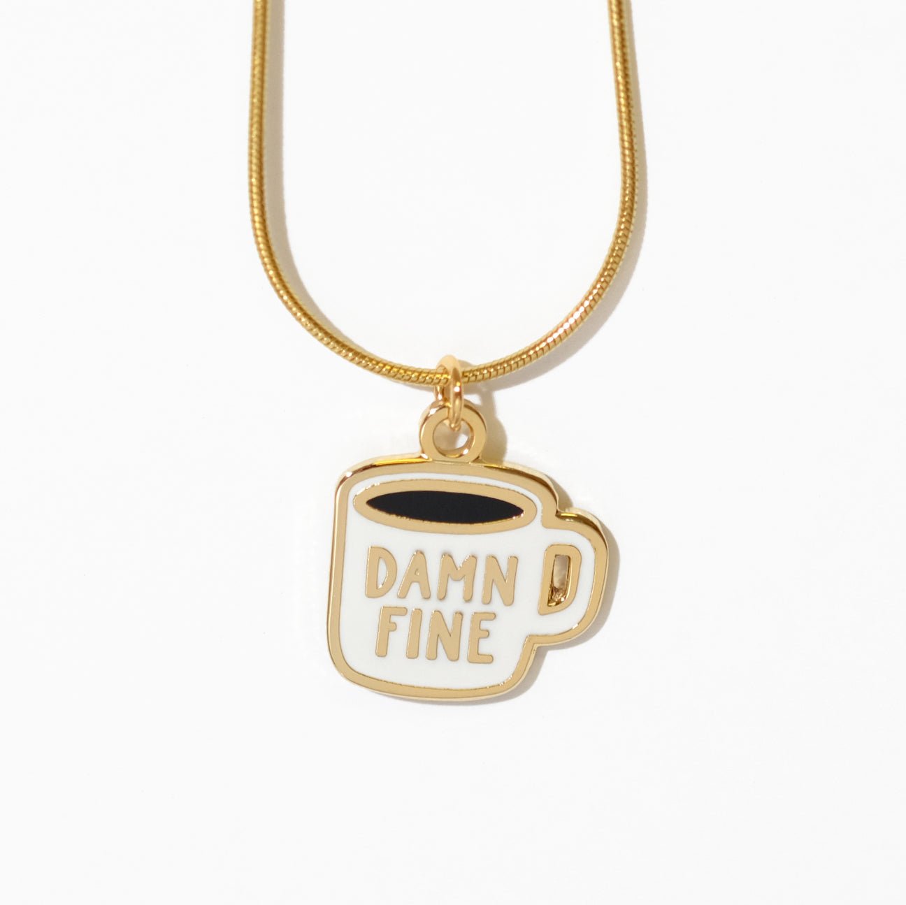 Twin Peaks damn fine coffee necklace - Sleepy Mountain