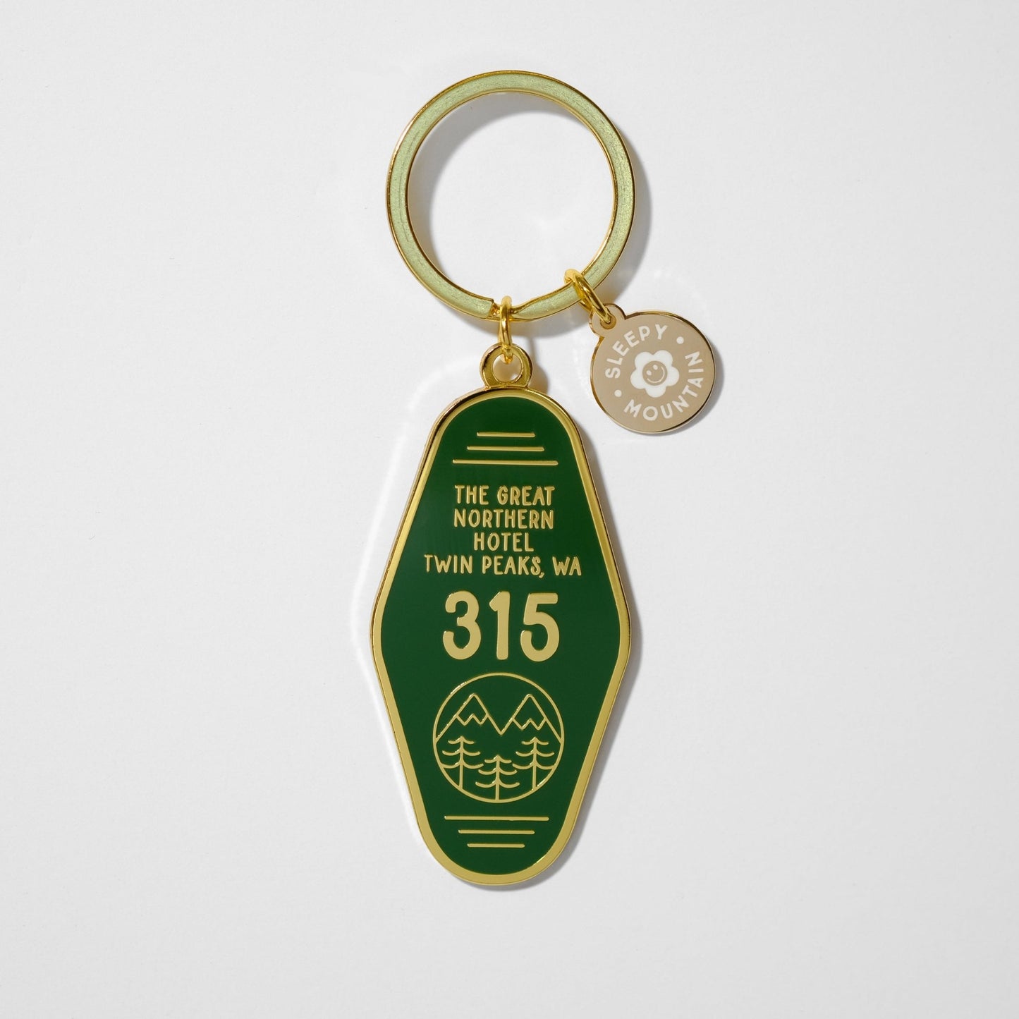 Twin Peaks Keychain - Sleepy Mountain