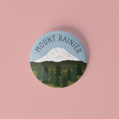 Washington State Set of 4 pinback buttons - Sleepy Mountain