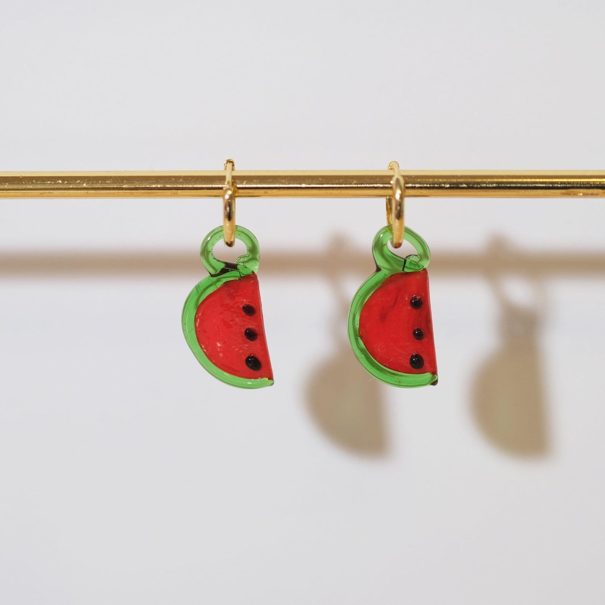 Watermelon Hoop Earrings - Sleepy Mountain