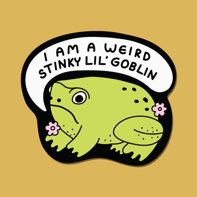 Weird Stinky Goblin Sticker by Tender Ghost - Sleepy Mountain