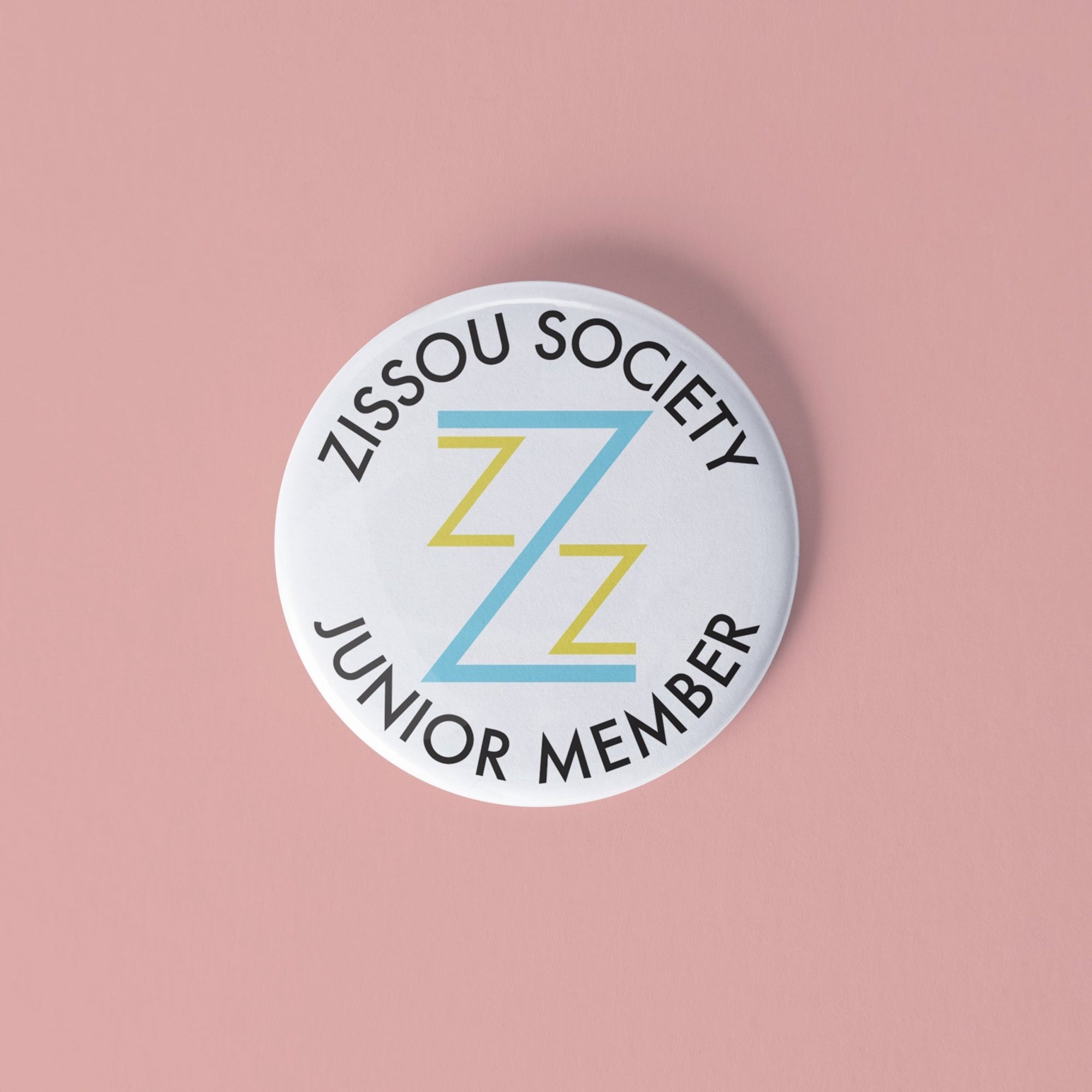 Zissou Society Junior Member pinback button - Sleepy Mountain