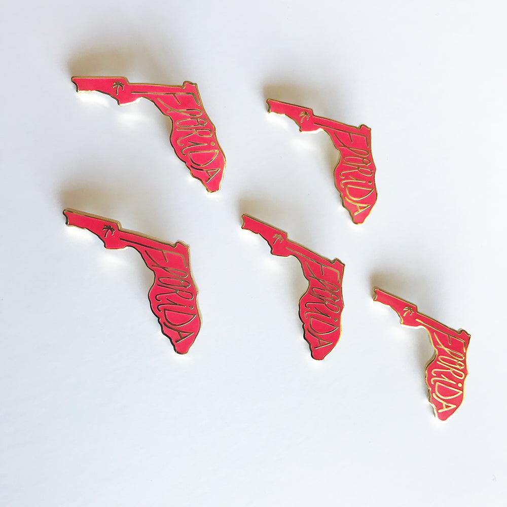 Florida Enamel Pin - SleepyMountain