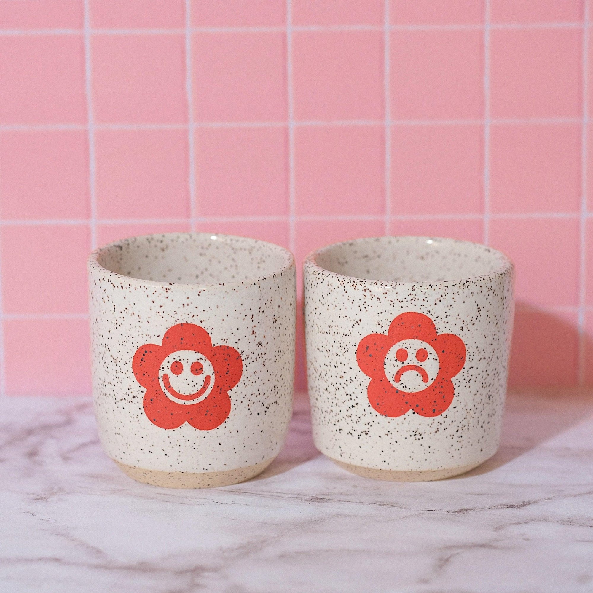 Daisy Ceramic Teacup Set 5oz - Sleepy Mountain
