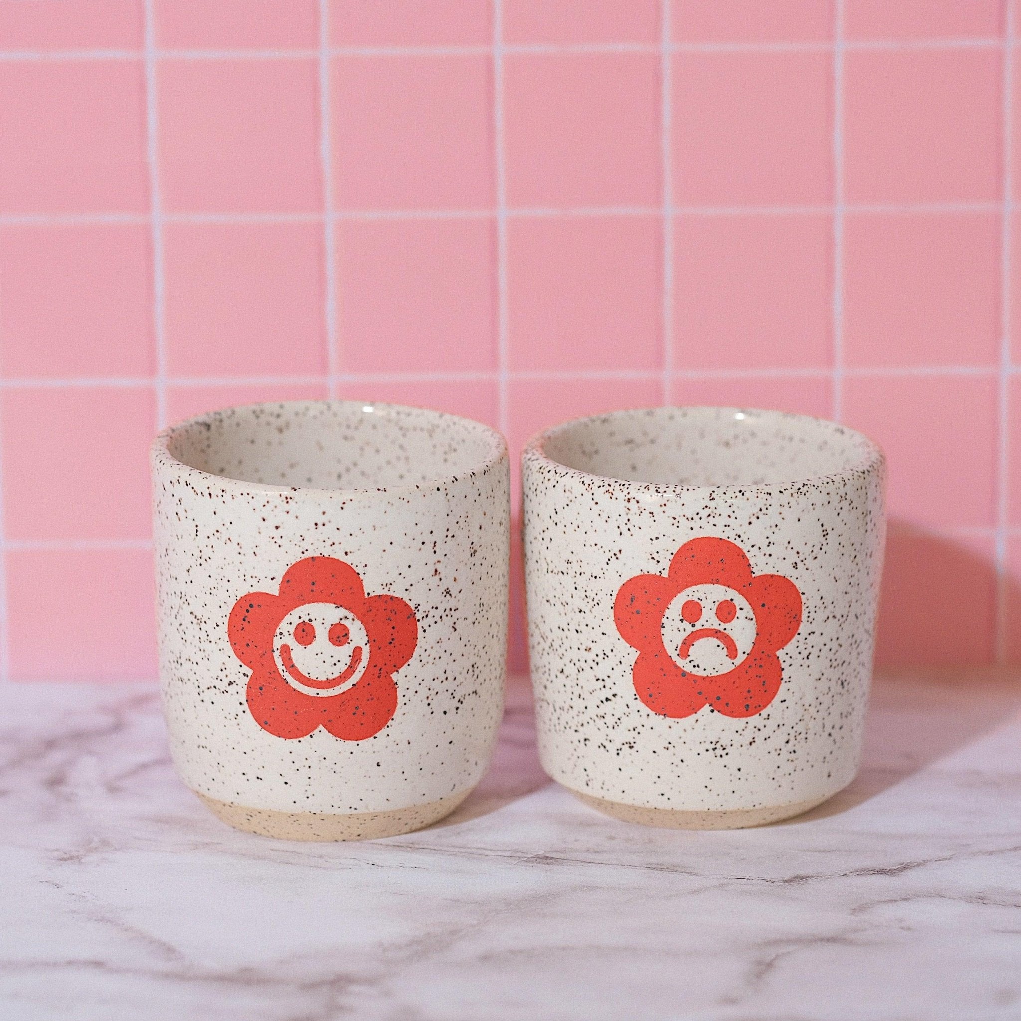 Daisy Ceramic Teacup Set 5oz - Sleepy Mountain