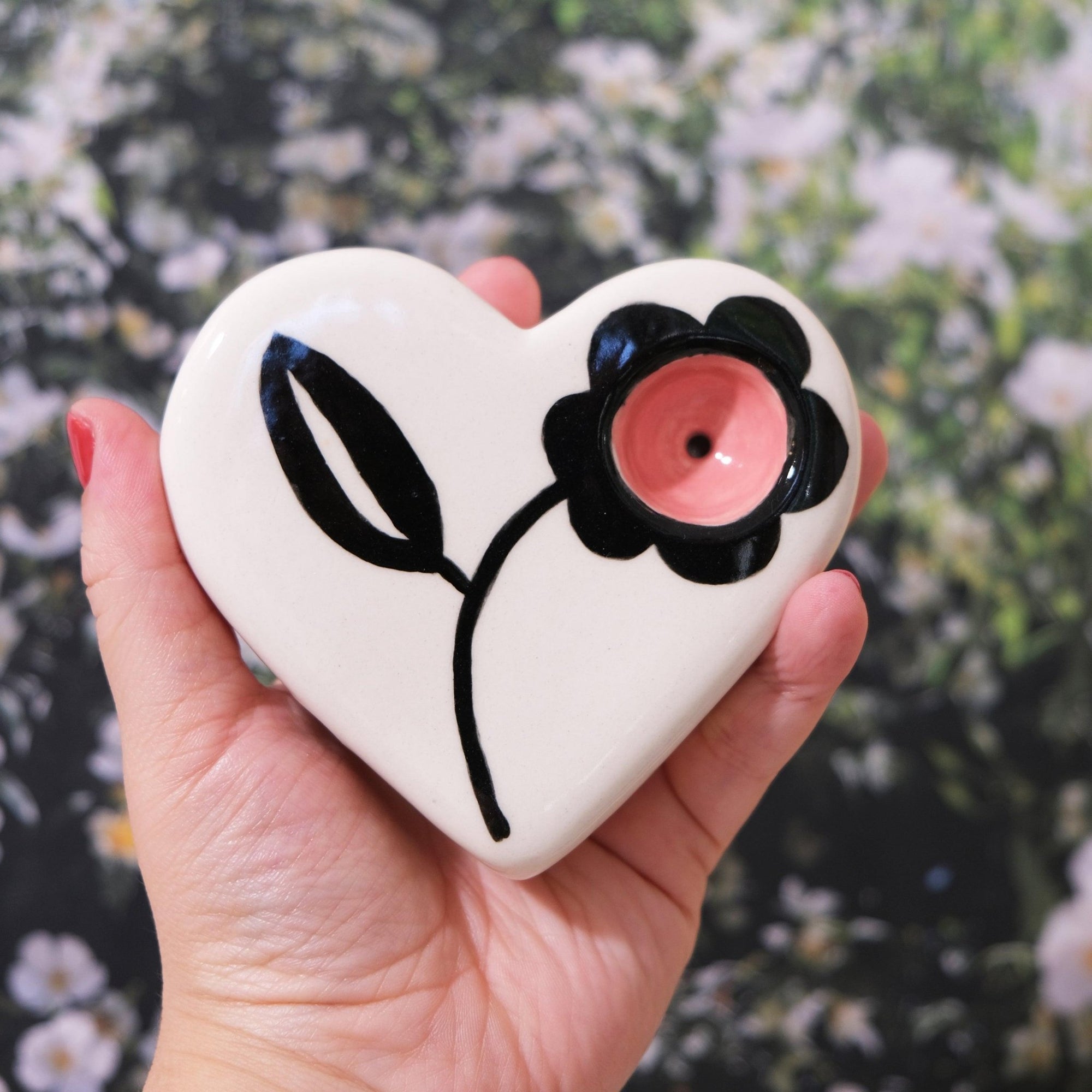 Flower Porcelain Heart - Sleepy Mountain