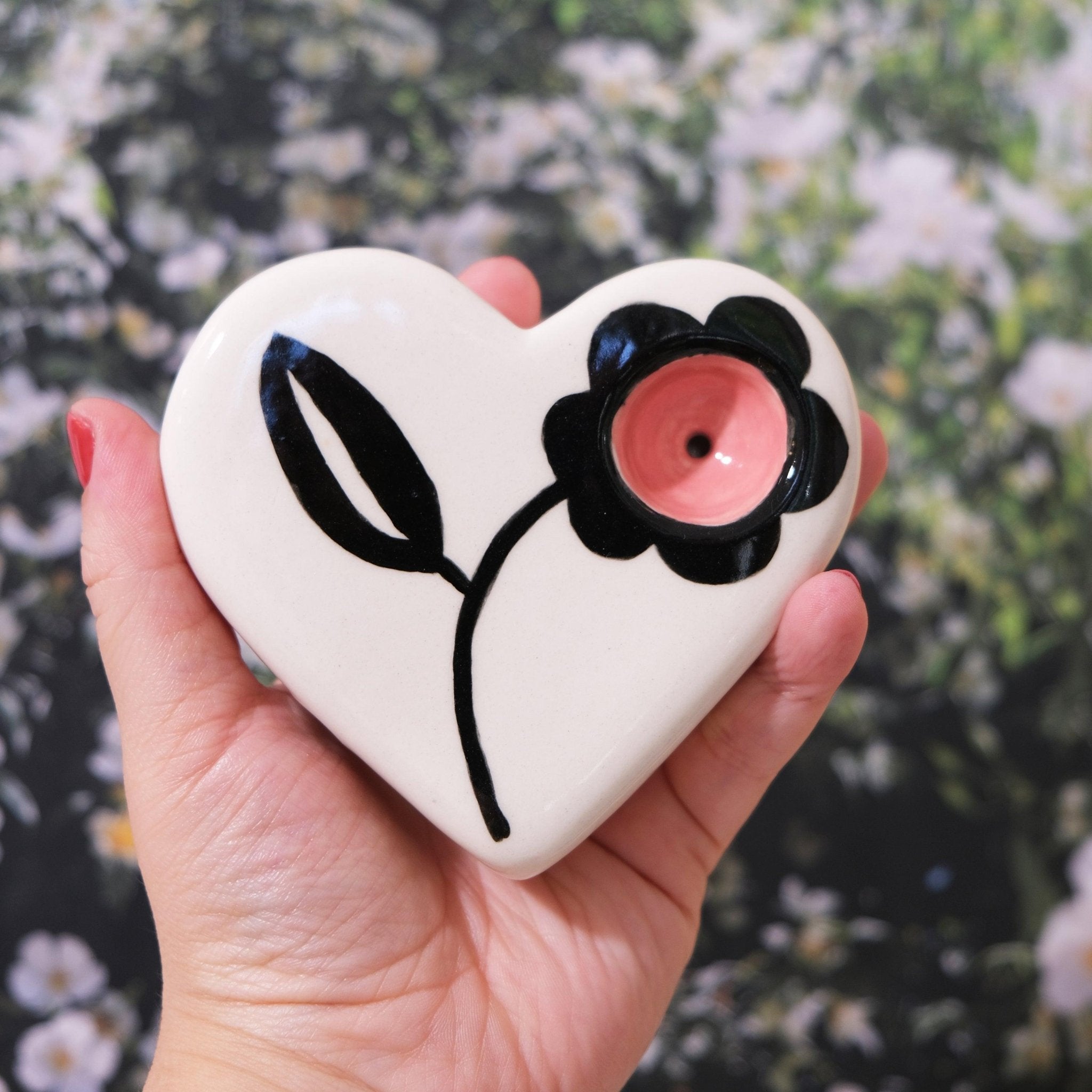 Flower Porcelain Heart - Sleepy Mountain