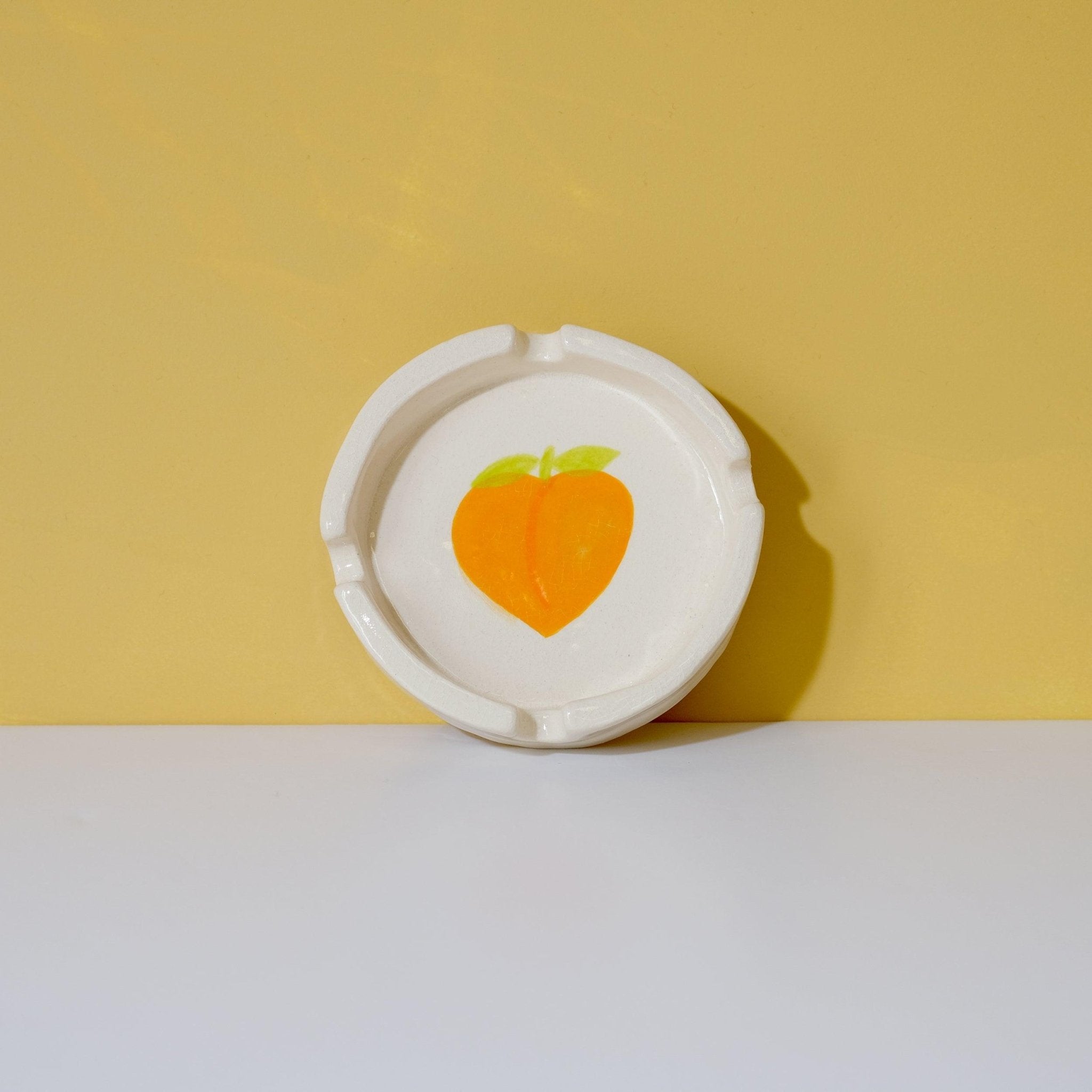 Peach Ceramic Ashtray - Sleepy Mountain